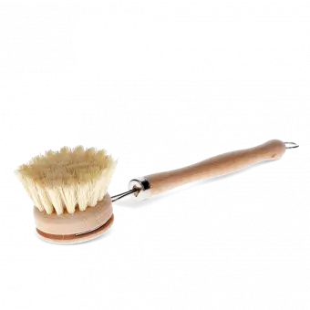 Long-Handled Wooden Pan Brush
