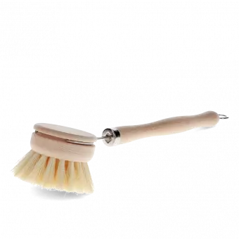 Long-Handled Wooden Pan Brush