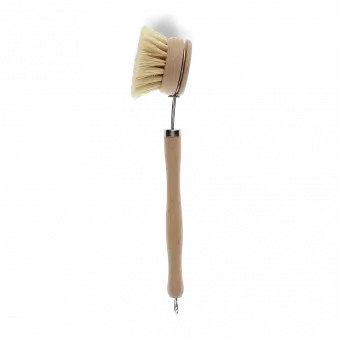 Long-Handled Wooden Pan Brush