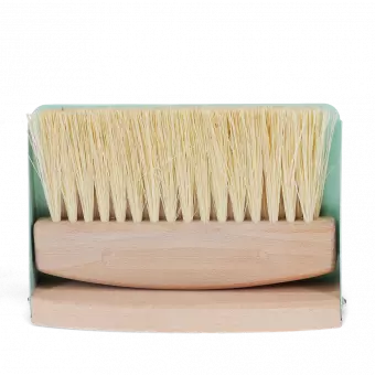 Wooden Table Brush And Pan Set - Pistachio