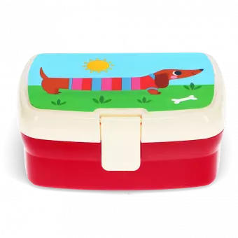 Sausage dog lunch box with tray
