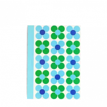 A6 Notebook - Blue And Green Daisy
