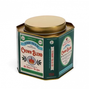Metal Tea Caddy - Crown Blend