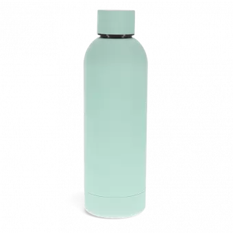 Rubber Coated Steel Bottle 500ml - Eggshell Blue