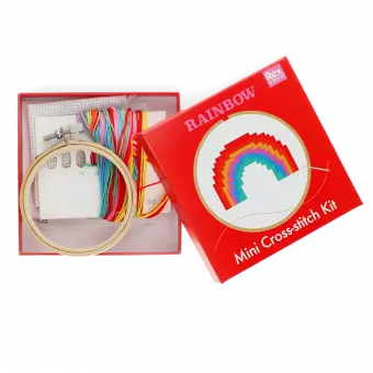 Mini cross-stitch kit - Rainbow