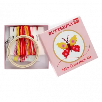 Butterfly mini cross stitch kit