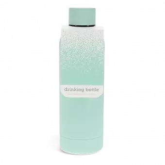 Rubber coated steel bottle 500ml - Eggshell blue
