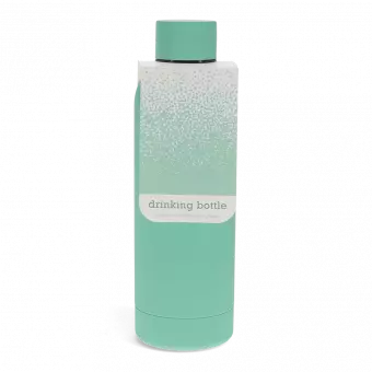 Rubber coated steel bottle 500ml - Mint green