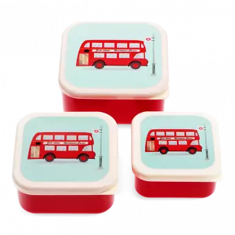 Snack boxes (set of 3) - TfL Routemaster Bus