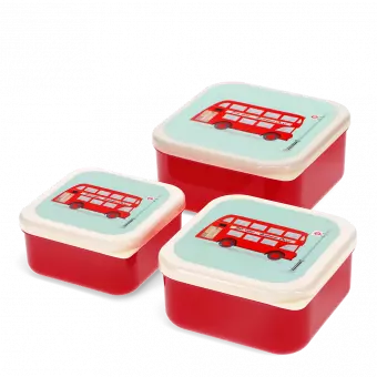 Snack boxes (set of 3) - TfL Routemaster Bus