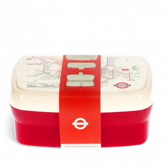 Lunch box with tray - TfL Heritage Tube map