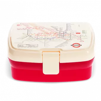 Lunch box with tray - TfL Heritage Tube map