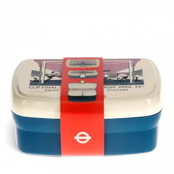 Lunch box with tray - TfL Vintage Poster "Cup Final"