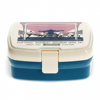 Lunch box with tray - TfL Vintage Poster "Cup Final"