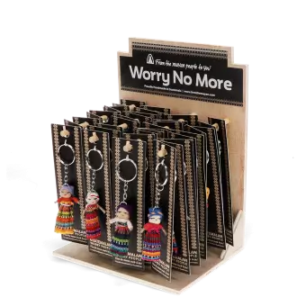 Worry dolls with keyring - Assorted