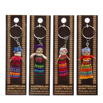 Worry dolls with keyring - Assorted