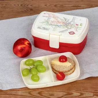 Lunch box with tray - TfL Heritage Tube map