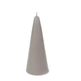 Small cone candle - Light Grey 