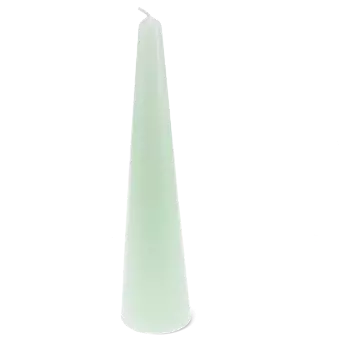 Tall cone candle - Mint green