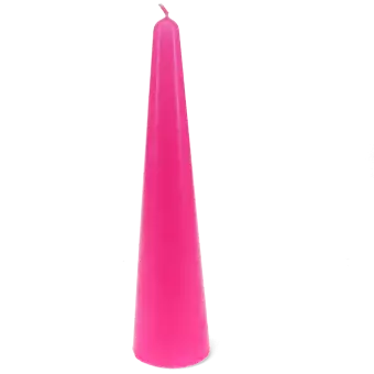 Tall cone candle - Bright Pink