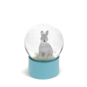 Mini glitter globe - Bunny