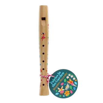 Children's wooden recorder - Fairies in the Garden