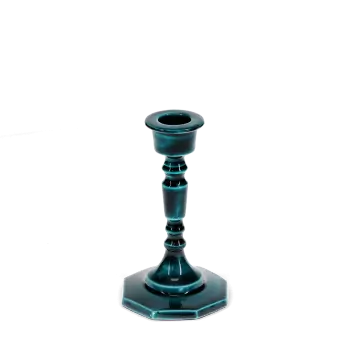 Enamel candlestick 13cm - Blue