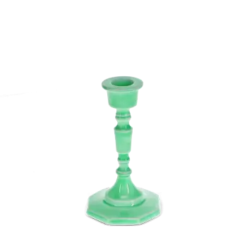 Enamel candlestick 13cm - Green