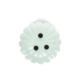 Enamel flat flower candle holder - Light grey