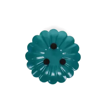 Enamel flat flower candle holder - Blue