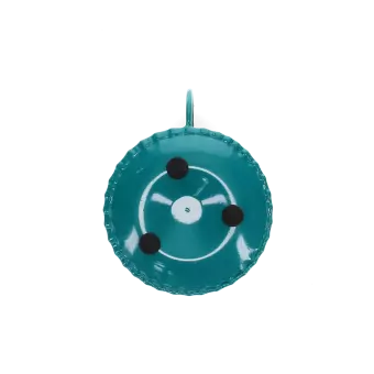 Enamel chamberstick candle holder - Blue