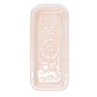 Enamel decorative tray - Pink