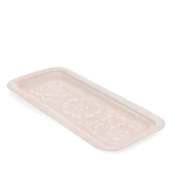 Enamel decorative tray - Pink