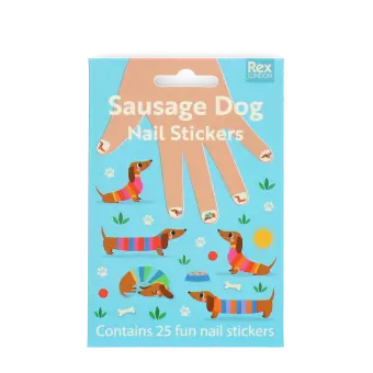 Children's nail stickers - Sausage Dog