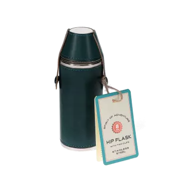 Hunter hip flask with 2 cups - Spirit of Adventure