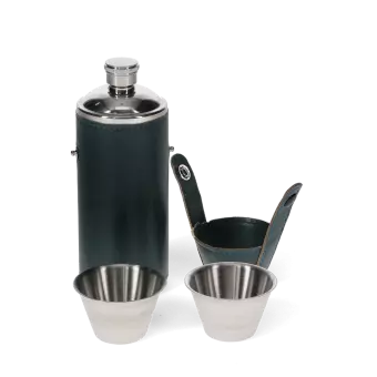 Hunter hip flask with 2 cups - Spirit of Adventure