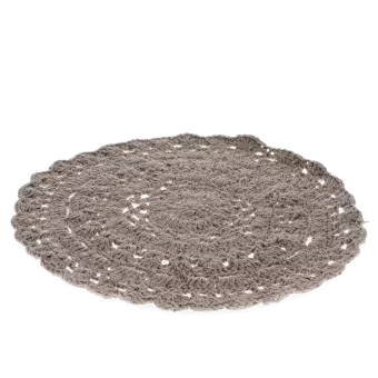 Crochet placemat - Grey