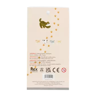 3D puffy stickers (single sheet) - Cats