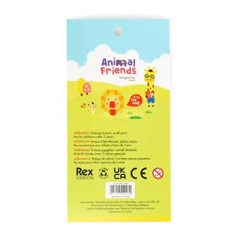 3D puffy stickers (single sheet) - Animal Friends