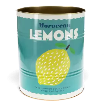 Jumbo storage tin - Lemons and Harissa