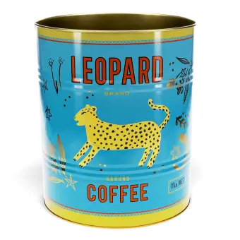 Jumbo storage tin - Leopard