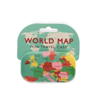 Mini travel case - World Map