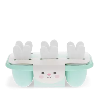 Blue ice lolly mould bunny ears
