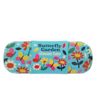 Glasses case & cleaning cloth - Butterfly Garden
