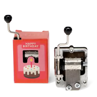 Hand-crank music box assorted- Happy Birthday