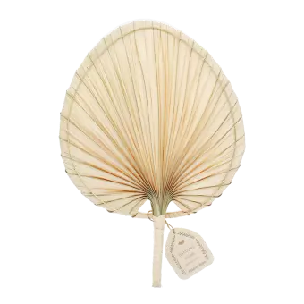 Palm leaf hand fan