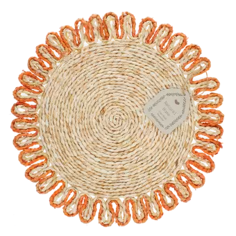 Corn husk placemat - Orange