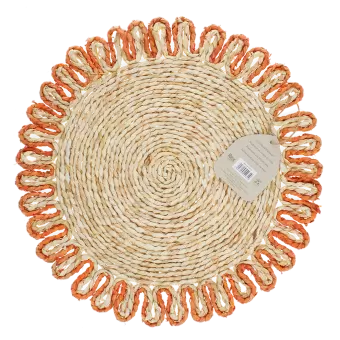 Corn husk placemat - Orange