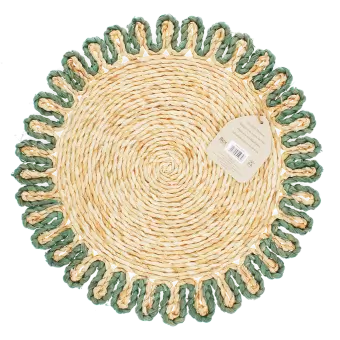 Corn husk placemat - Blue