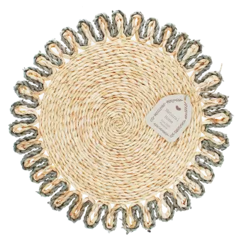 Corn husk placemat - Grey